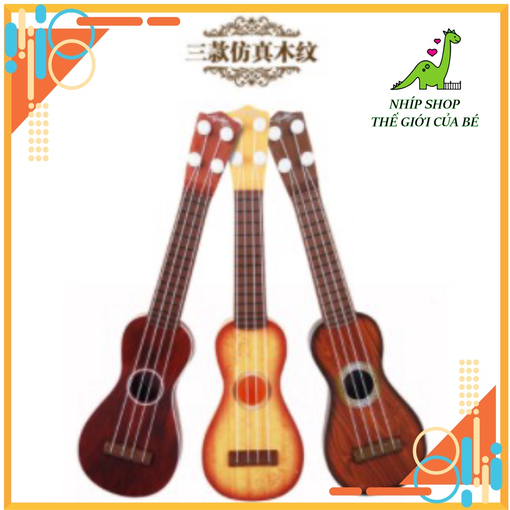 Đàn Guitar mini cho bé - Ukulele nhạc cụ mầm non đồ chơi