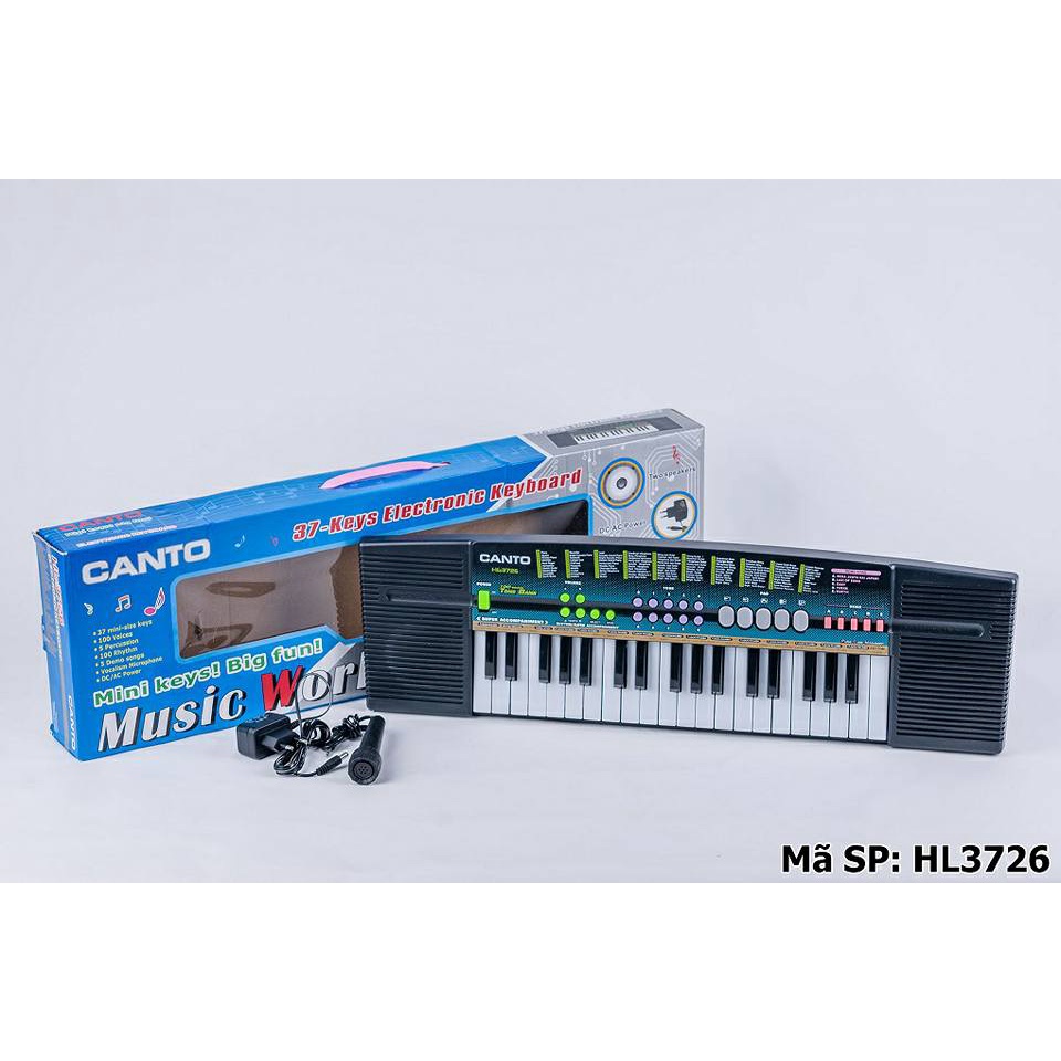 Đàn Piano Cho Bé Gái - Màu Đen