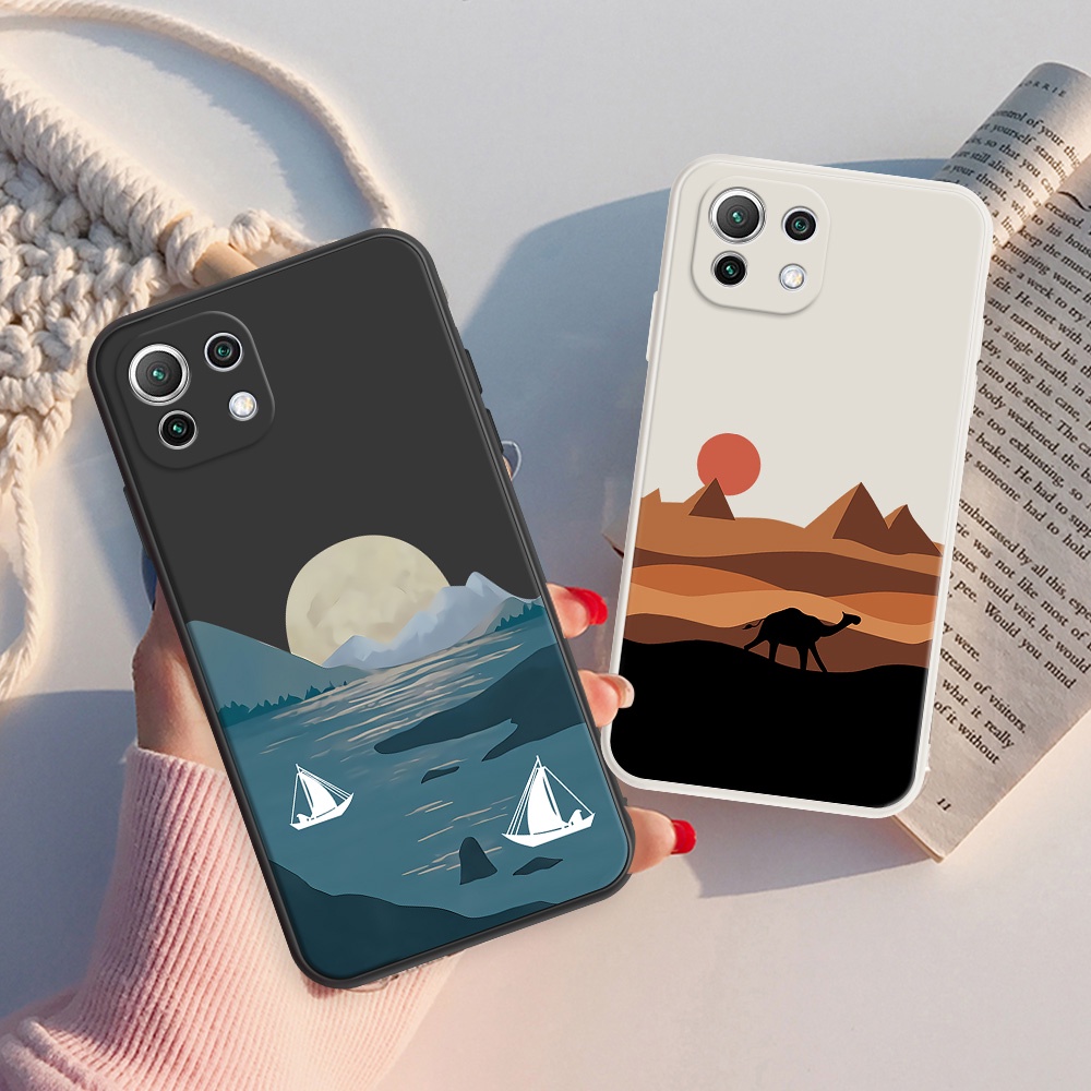 Ốp Điện Thoại Hình Phong Cảnh Xinh Xắn Cho Redmi Note 8 7 9 PRO Redmi 9T 9 9A Note 10 10S 4G H213