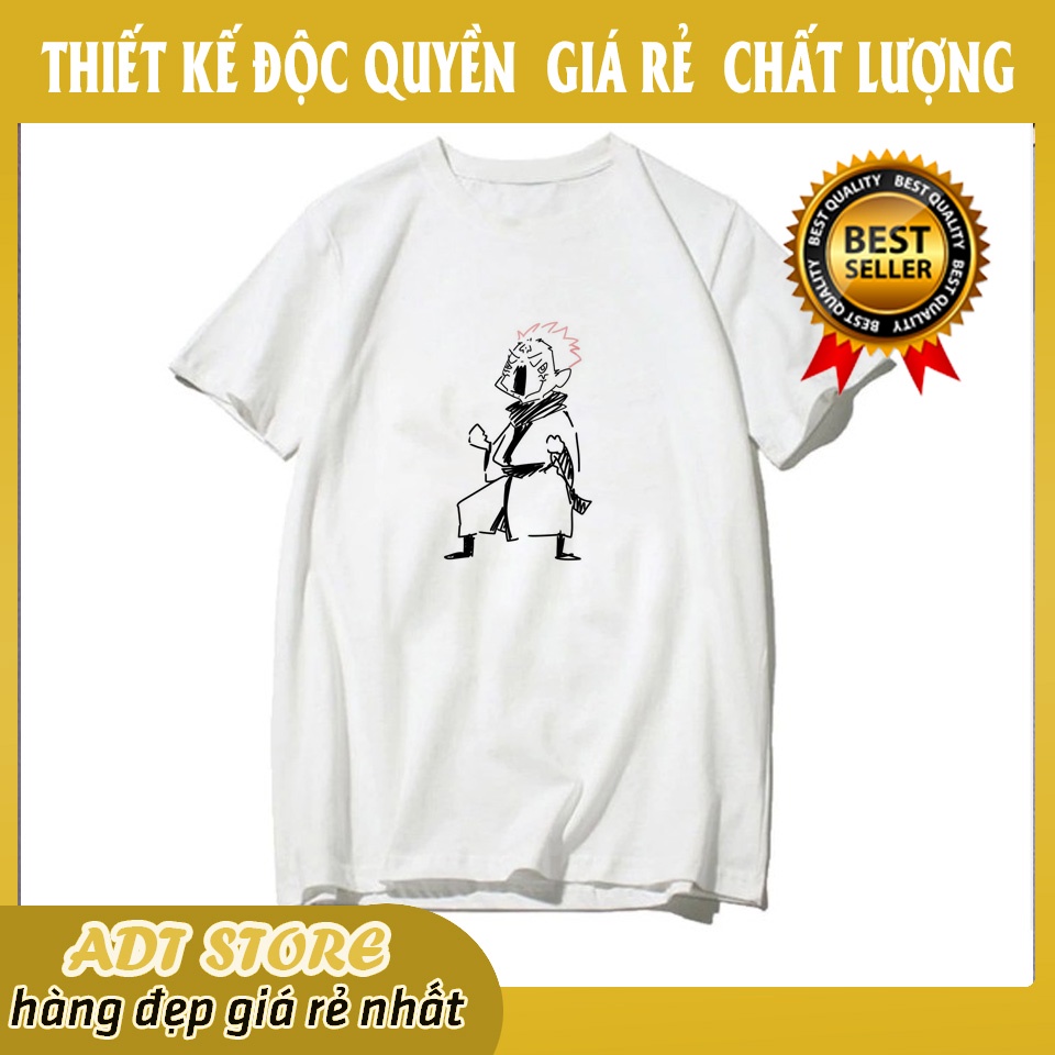 Áo thun unisex anime Jujutsu Kaisen Satoru Yuji Itadori Sukuna Art phong các Nhật Bản cực chất