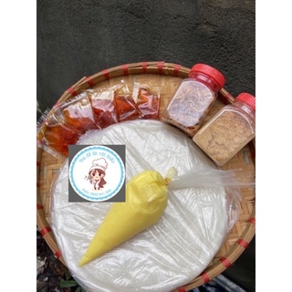 Combo bánh tráng phơi sương Hành phi + muối nhuyễn + b
