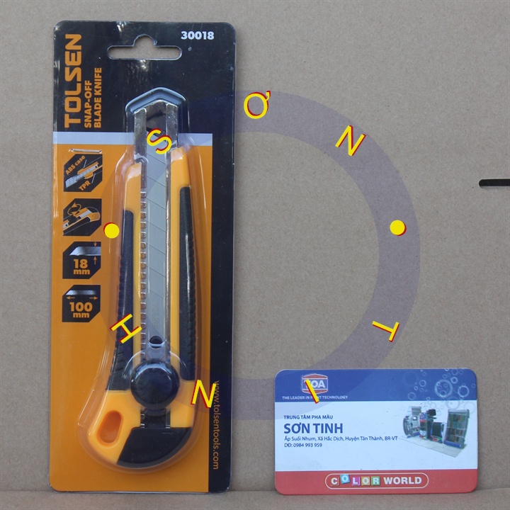 TOLSEN Dao Rọc Giấy Có Chốt Khóa Snap-Off Blade Knife 30018