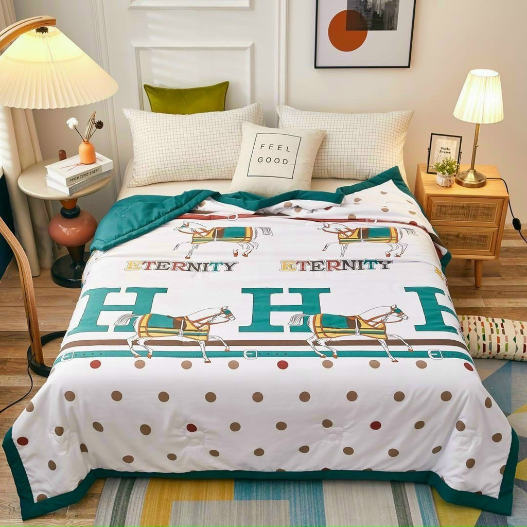 Chăn hè trần bông chất đũi 4 mùa, chăn hè thu đắp cực thích, khách hàng được chọn mẫu