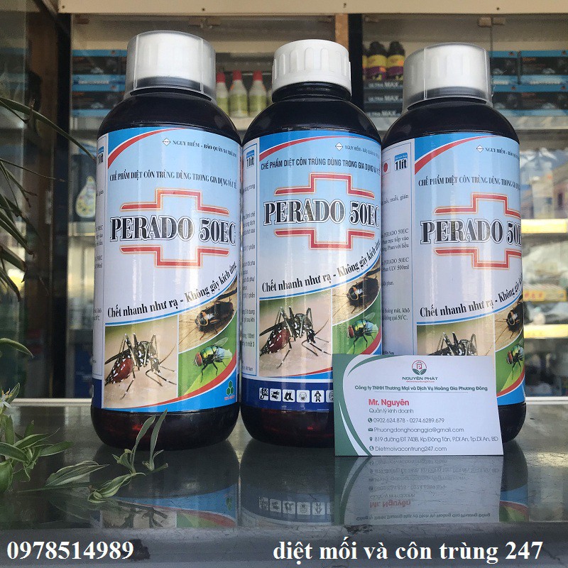 Thuốc diệt muỗi Perado 50EC 1 lít - diệt muỗi và côn trùng hiệu quả