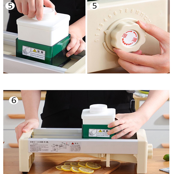 Máy Cắt Lát Trái Cây Hoa Quả - Tiện Dụng, Thái Lát Mỏng, Đẹp