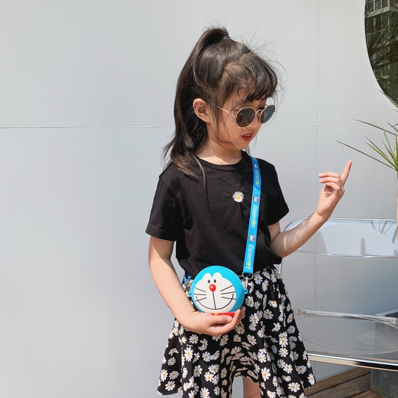 Túi Đeo Chéo Vai Hình Doremon Dễ Thương Cho Bé