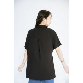 Áo cổ 2 ve lệch dây eo CCHAT