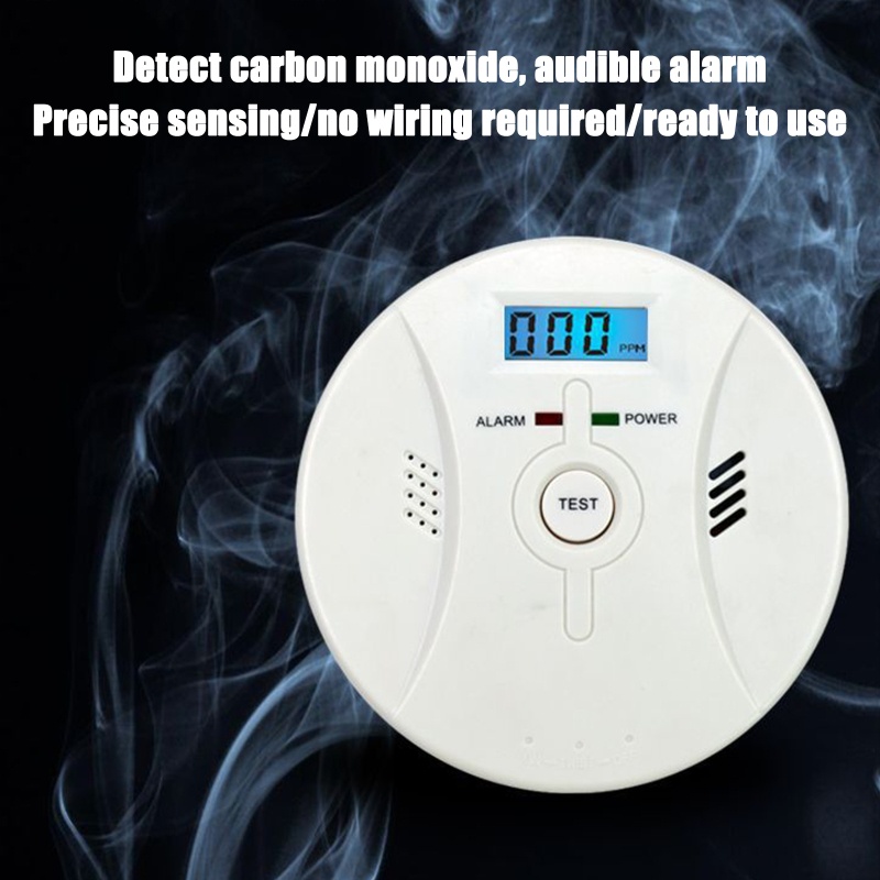 Thiết Bị Phát Hiện Khói Carbon Monoxide Hiển Thị Điện Áp Thấp