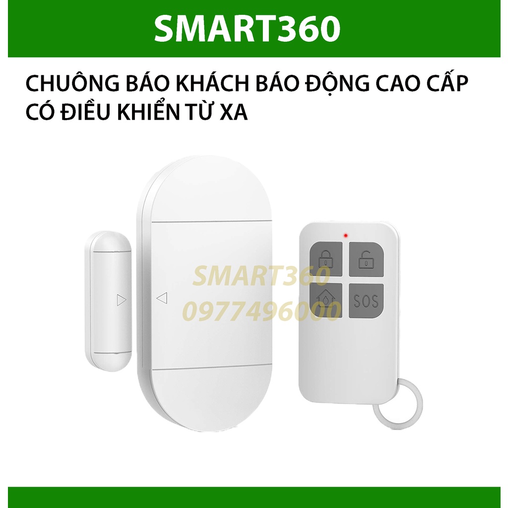 Chuông báo khách báo động mở cửa cao cấp Amos