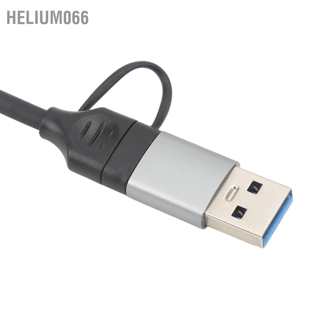 Helium066 4in1 USB C HUB 5V DC Bộ chuyển đổi Hub cho Máy tính Điện thoại Di động