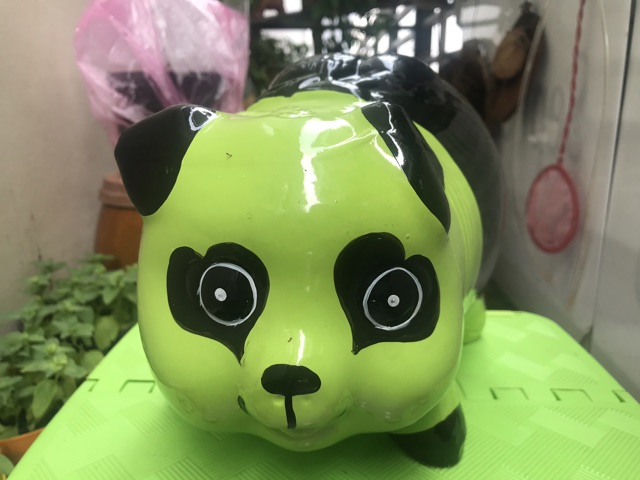 Heo đất Gấu Trúc Xanh Lá size L