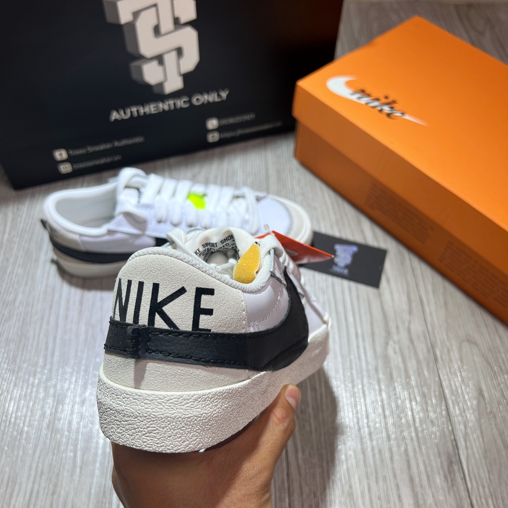 [CHÍNH HÃNG] Giày thể thao NIKE BLAZER LOW 77 JUMBO WHITE BLACK