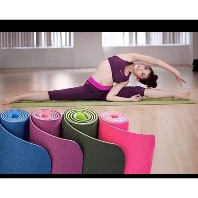 THẢM YOGA loại đẹp 2 mặt