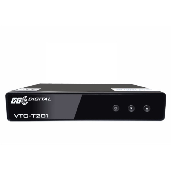 đầu thu kts mặt đất DVB T2 VTC T201 tặng kèm ăng ten thu sóng.