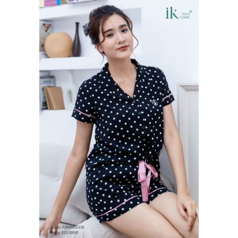 Bộ mặc nhà Pijama áo cộc tay quần đùi IK 0356 Giá 325.000đ