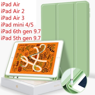 Bao Da Nắp Gập Có Ngăn Đựng Bút Cảm Ứng Cho Ipad Air 1 2 3 Mini 4 5 Nada Air Cro 2019 10.2 Case 2017 2018