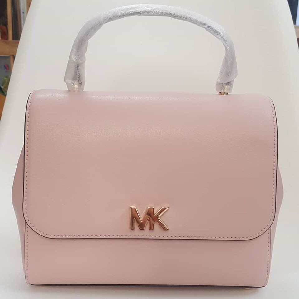 Túi xách nữ MICHAEL KORS MOTT MEDIUM TOP HANDLE SATCHEL SHOULDER BAG BLOSSOM LEATHER