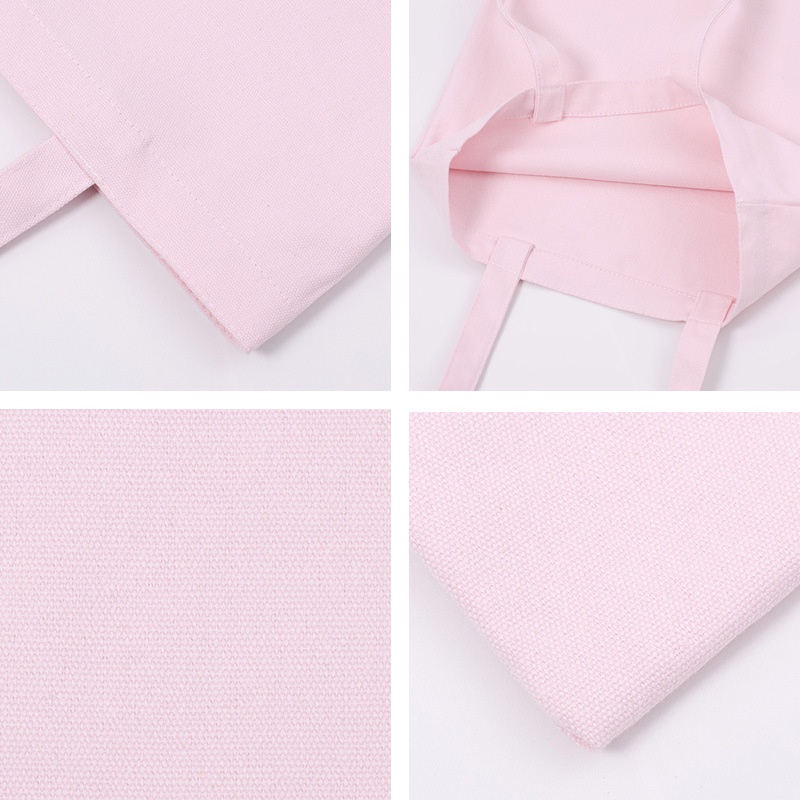 Túi tote vải bố  trơn màu pastel dáng dọc 39x34cm