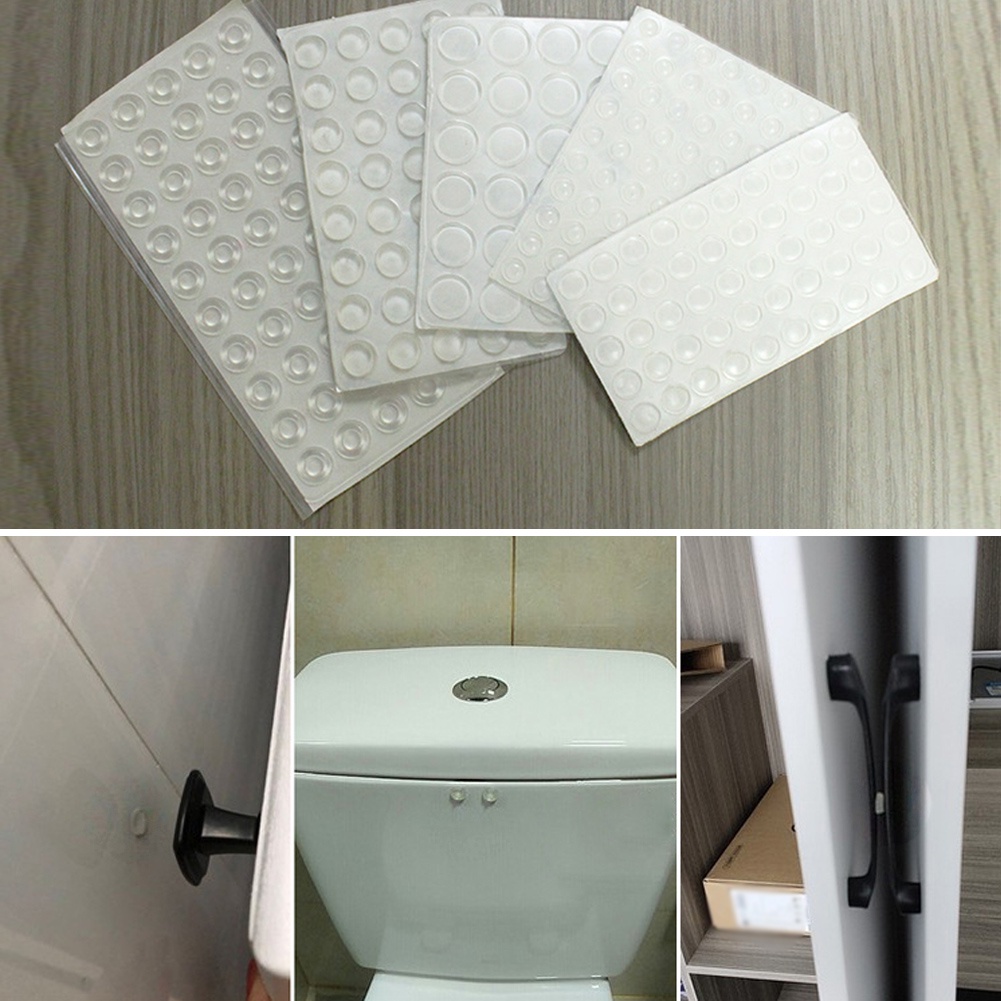 Đệm Cao Su Silicon Trong Suốt Dán Tường Chặn Cửa Chống Ồn/Chống Ồn