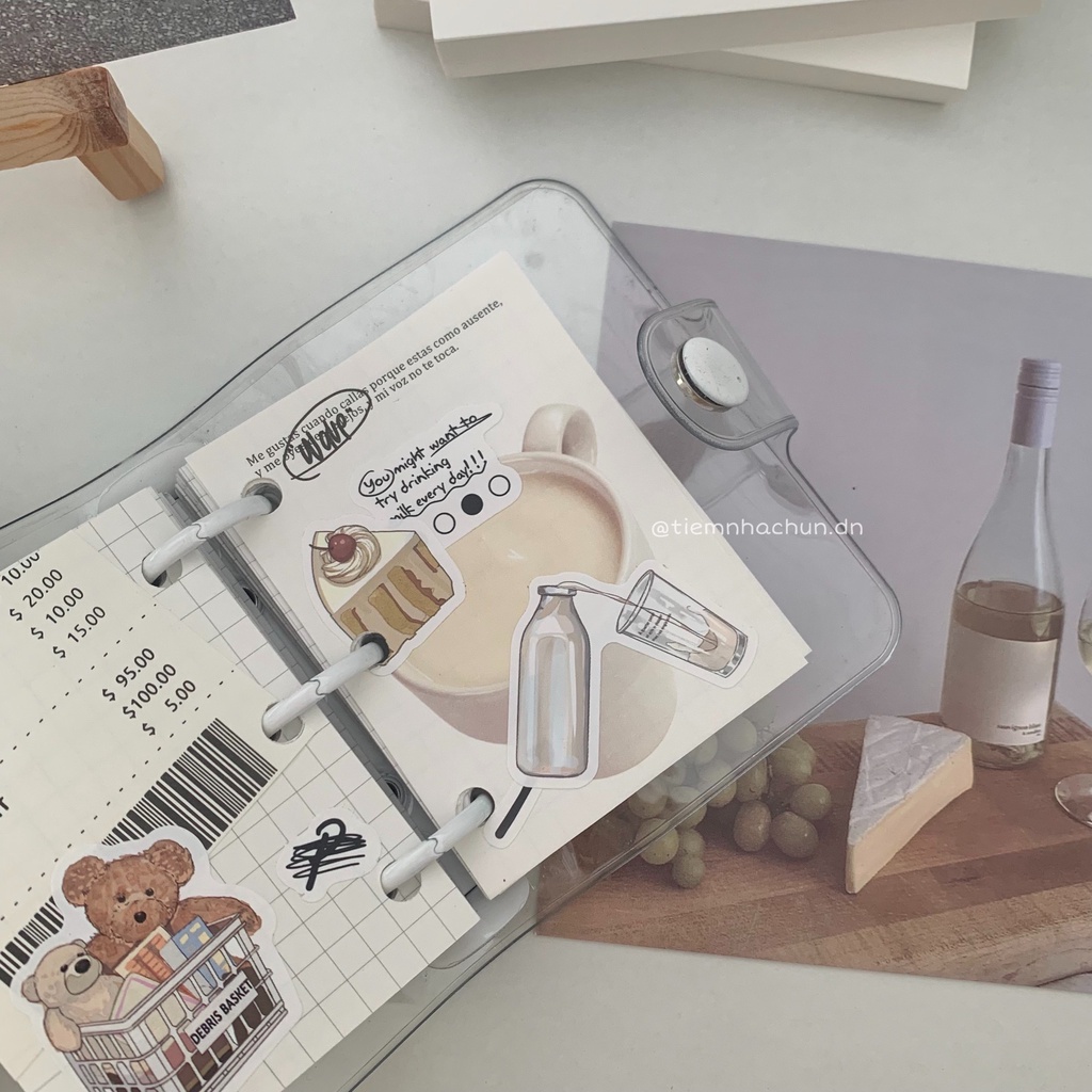 SET 40 GIẤY NOTE KOREAN STYLE MILLKY (ảnh thật) - Tiệm nhà Chun - giấy ghi chú