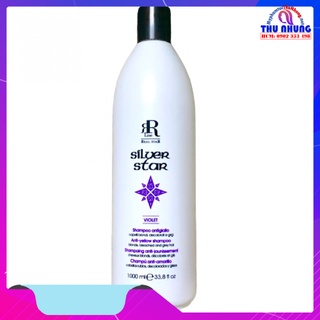 Dầu gội khử vàng RR line Silver Star cho tóc bạch kim 1000ml Italy