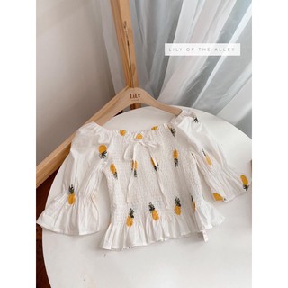 Áo bo ngực thêu quả