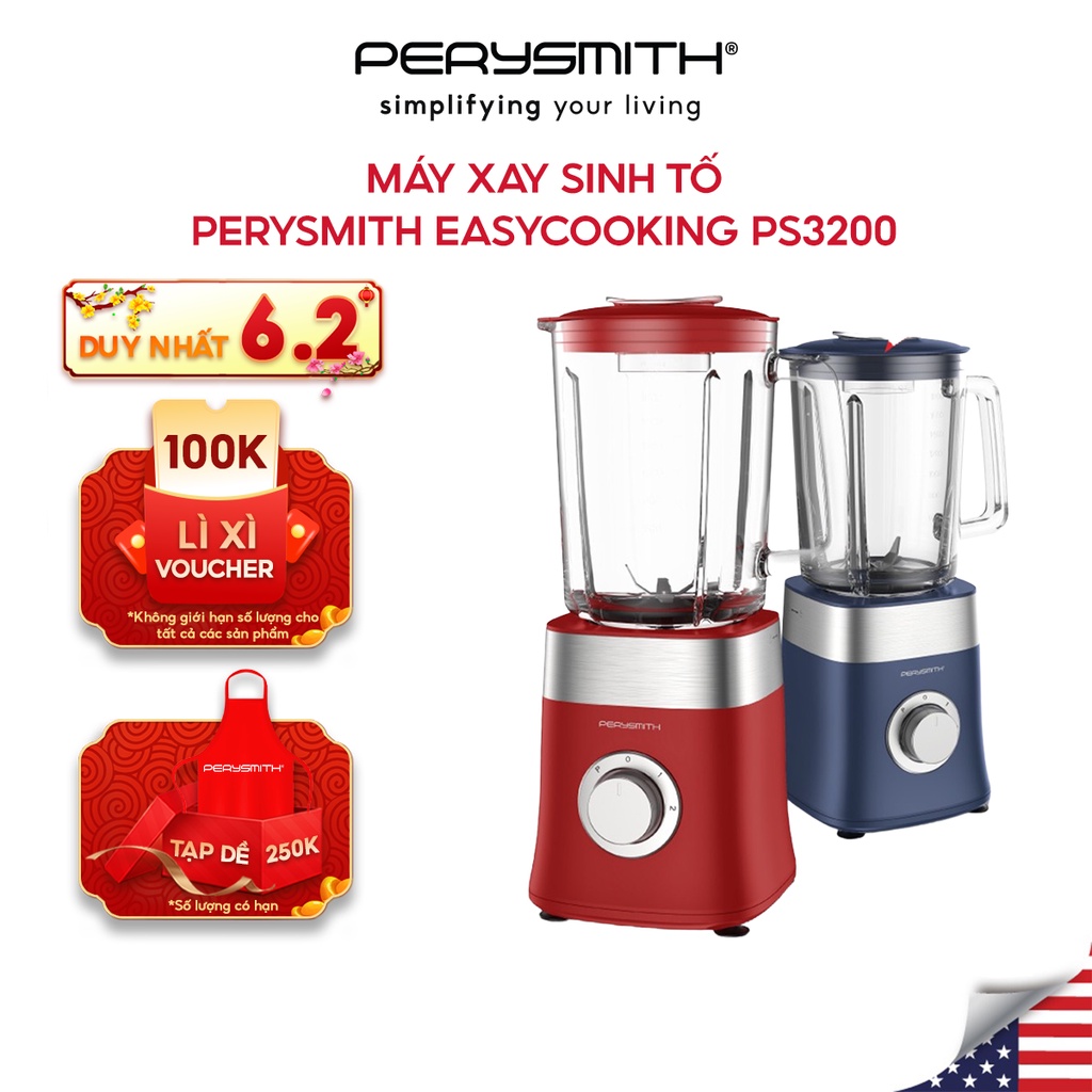 [Mã ELHA22 giảm 5% đơn 300K] Máy xay sinh tố PerySmith tốc độ cao PS3200