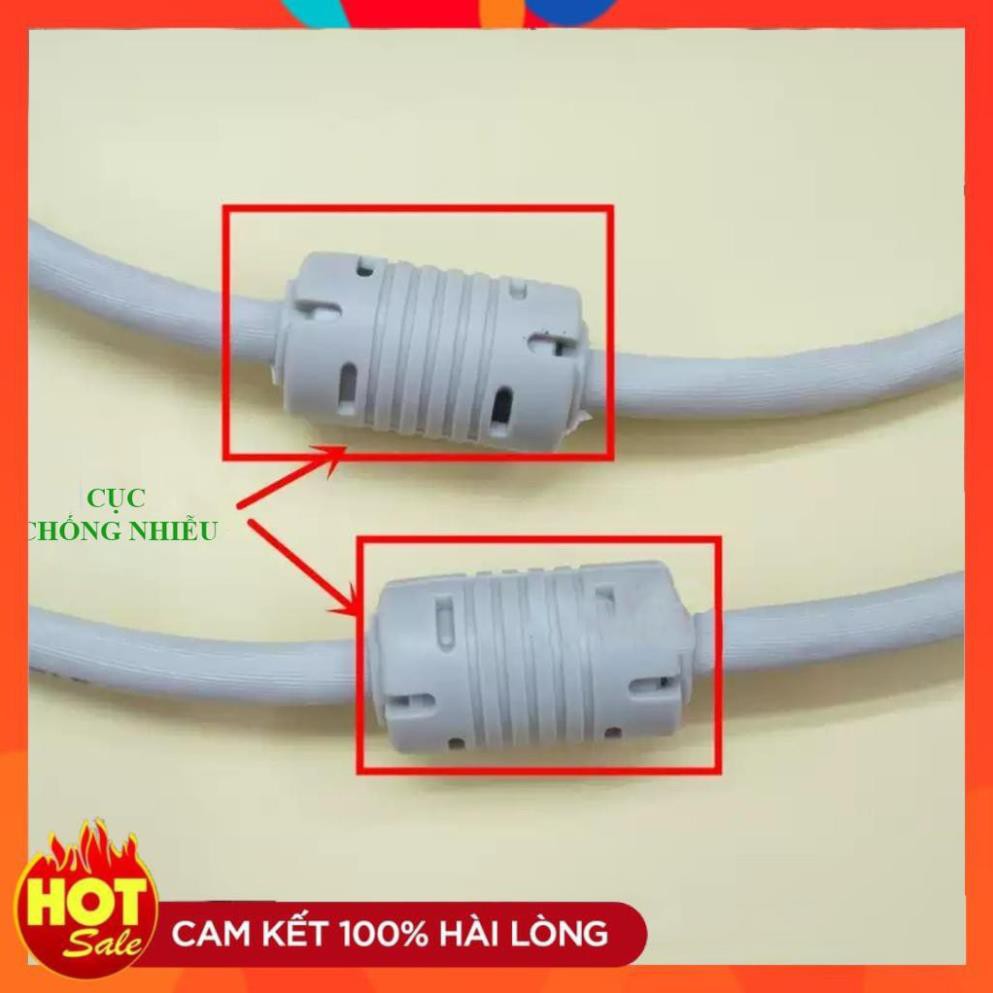 [Hàng xịn]Dây VGA Lõi Đồng 1.5m 3m 5m 10m hàng chuẩn 3+4 chất lượng cao-cáp 2 đầu VGA đực xịn tốt chống nhiễu