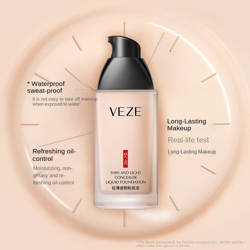 VEZE Kem nền che khuyết điểm nhẹ nhàng dưỡng ẩm và bảo vệ da