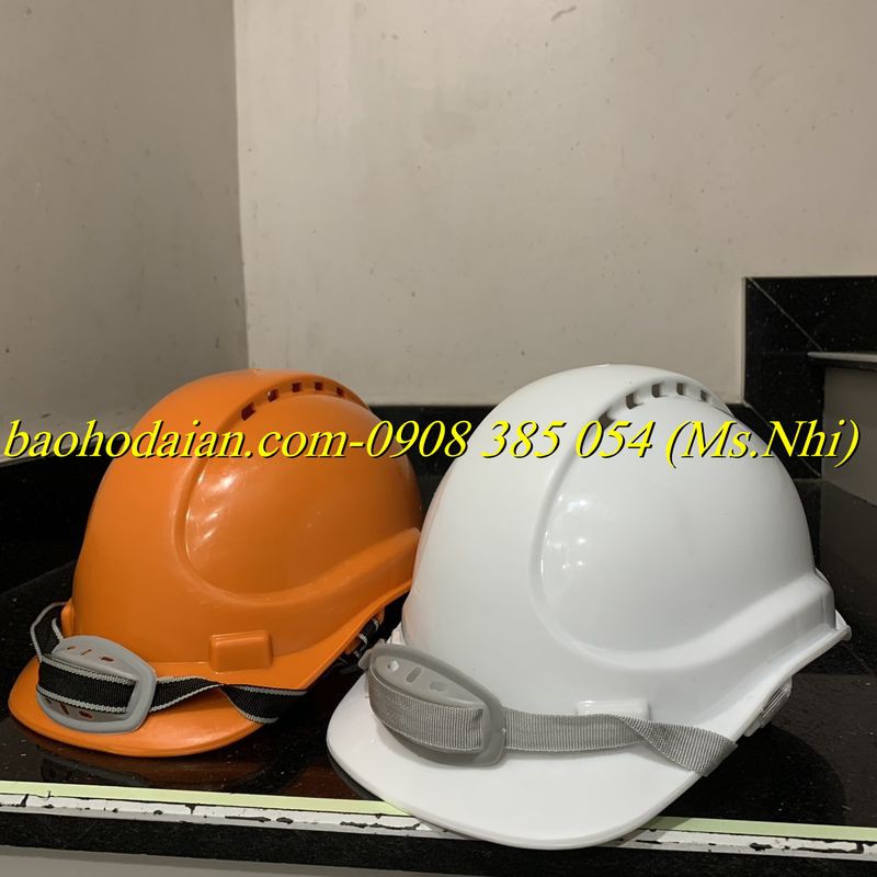 Nón bảo hộ lao động Bảo Bình thông thoáng hơi, đuôi nút vặn- Mã N.011- 2 Màu- Hình thật