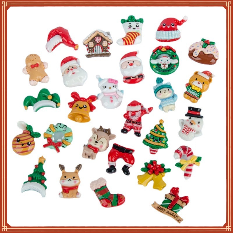 Set 10 Móc Khóa / Điện Thoại Hình Cây Kem Bằng Nhựa Resin Diy