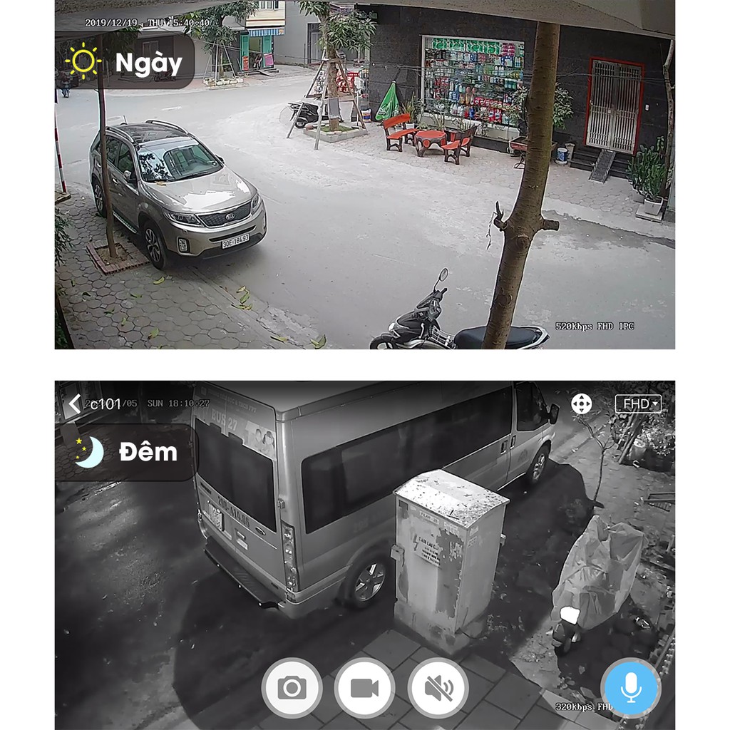 Camera ip wifi giám sát PTZ Carecam FullHD 2.0MP ngoài trời hồng ngoại cảnh báo động chuyển động, xoay 360 | BigBuy360 - bigbuy360.vn