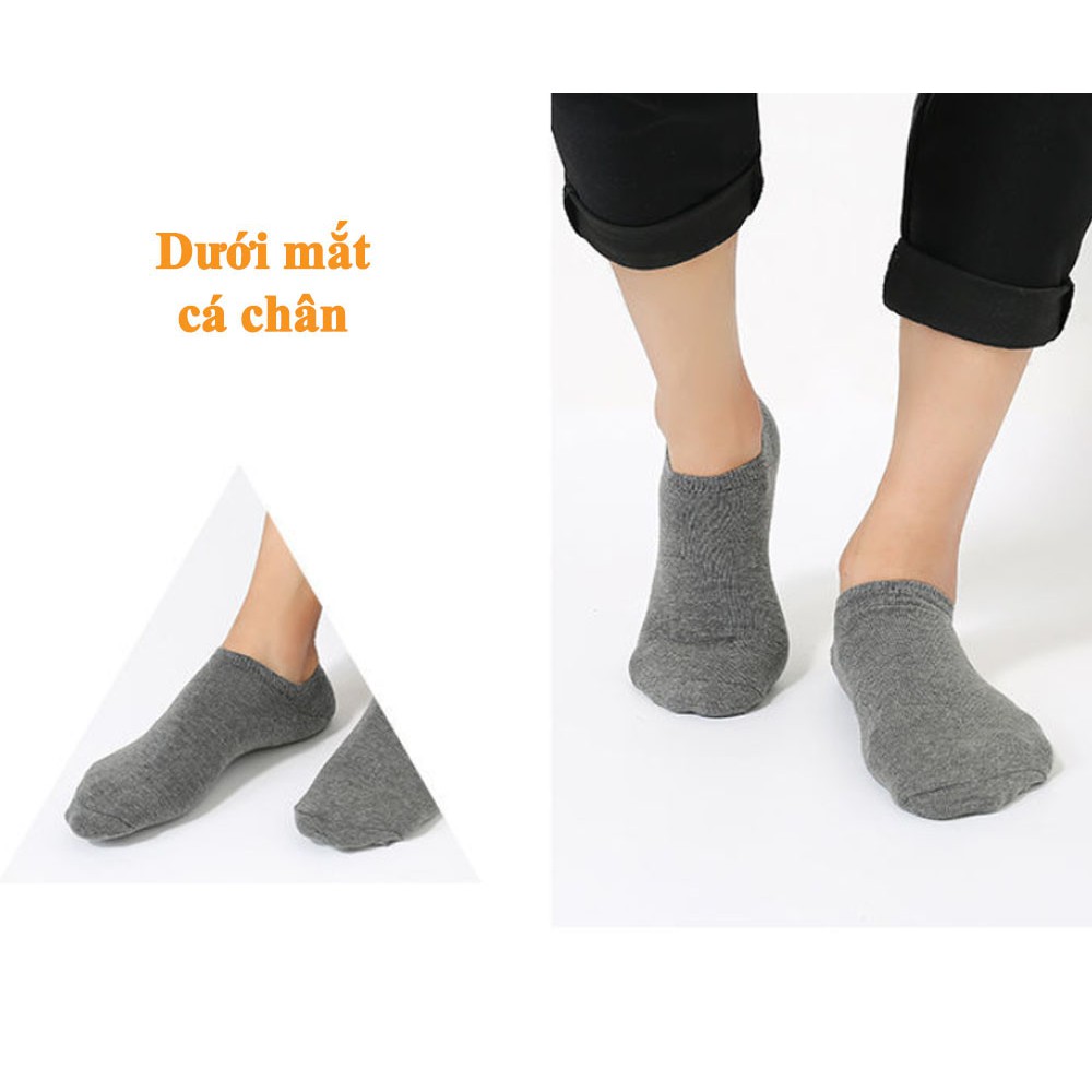 Combo Vớ cổ ngắn k9 thấm hút mồ hôi khử mùi kháng khuẩn dưới mắt cá chân CX85 Shalla