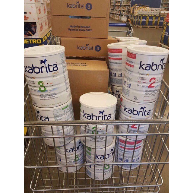 [Hàng Air] Sữa dê Kabrita của Nga đủ số date mới nhất 400 - 800g