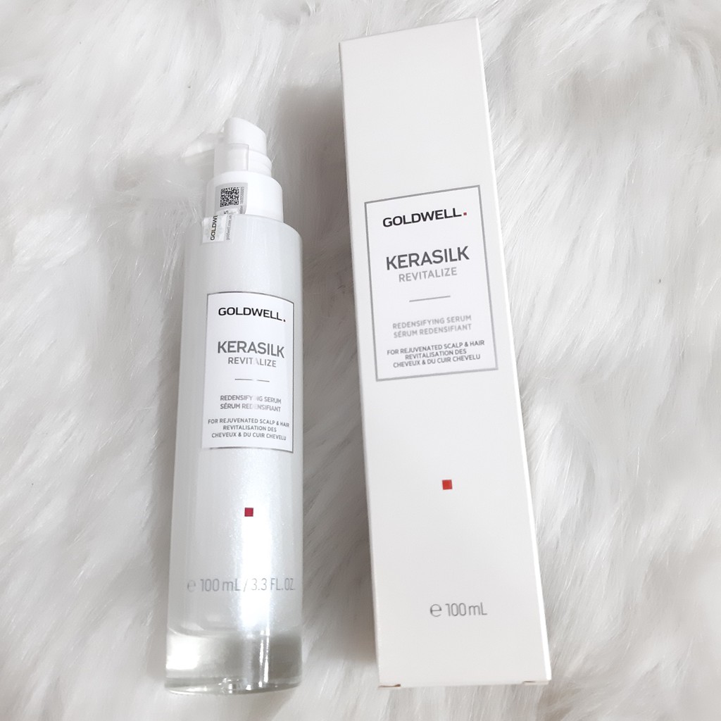 Huyết thanh nuôi dưỡng sâu GOLDWELL KERASILK Revitalize Nourishing Serum 100ml Kích Thích Mọc tóc + Dầu Gội