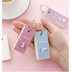 sổ note flashcard trà sữa boba tea FCT31 sổ note cute heo hồng