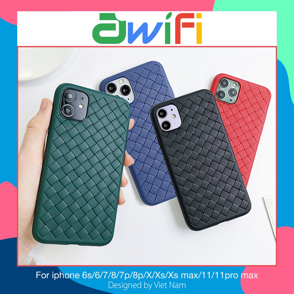 Ốp iphone - Ốp lưng Tản nhiệt đan chéo 5/5s/6/6s/6plus/6s plus/7/8/7plus/8plus/x/xs/xs max/11/11pro max- Awifi Case D5-2 | BigBuy360 - bigbuy360.vn