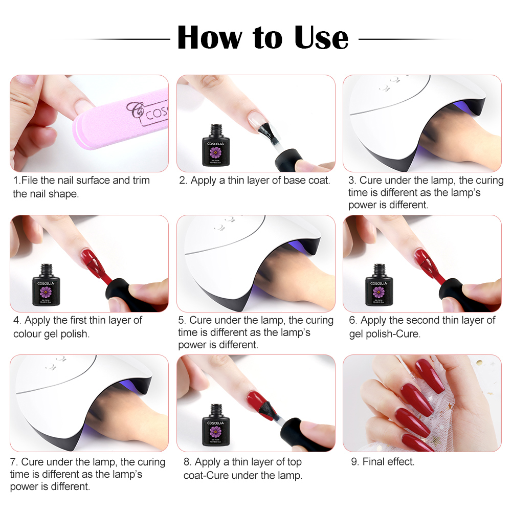 [Hàng mới về] Gel Sơn Móng Tay 80 Màu Tùy Chọn 1-20