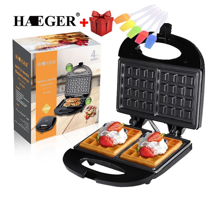 [Mã ELHADEV giảm 4% đơn 300K] Máy làm bánh Waffle, bánh kẹp tàn ong Haeger