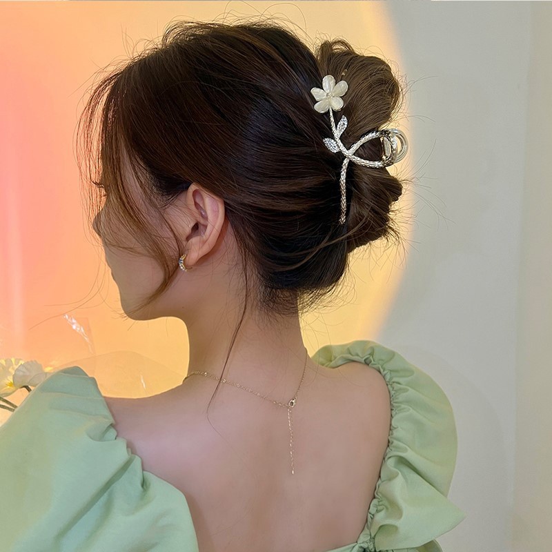 Kẹp Tóc Kim Loại Hình Hoa Màu Vàng Thời Trang Mùa Hè Cho Nữ dreamdiary