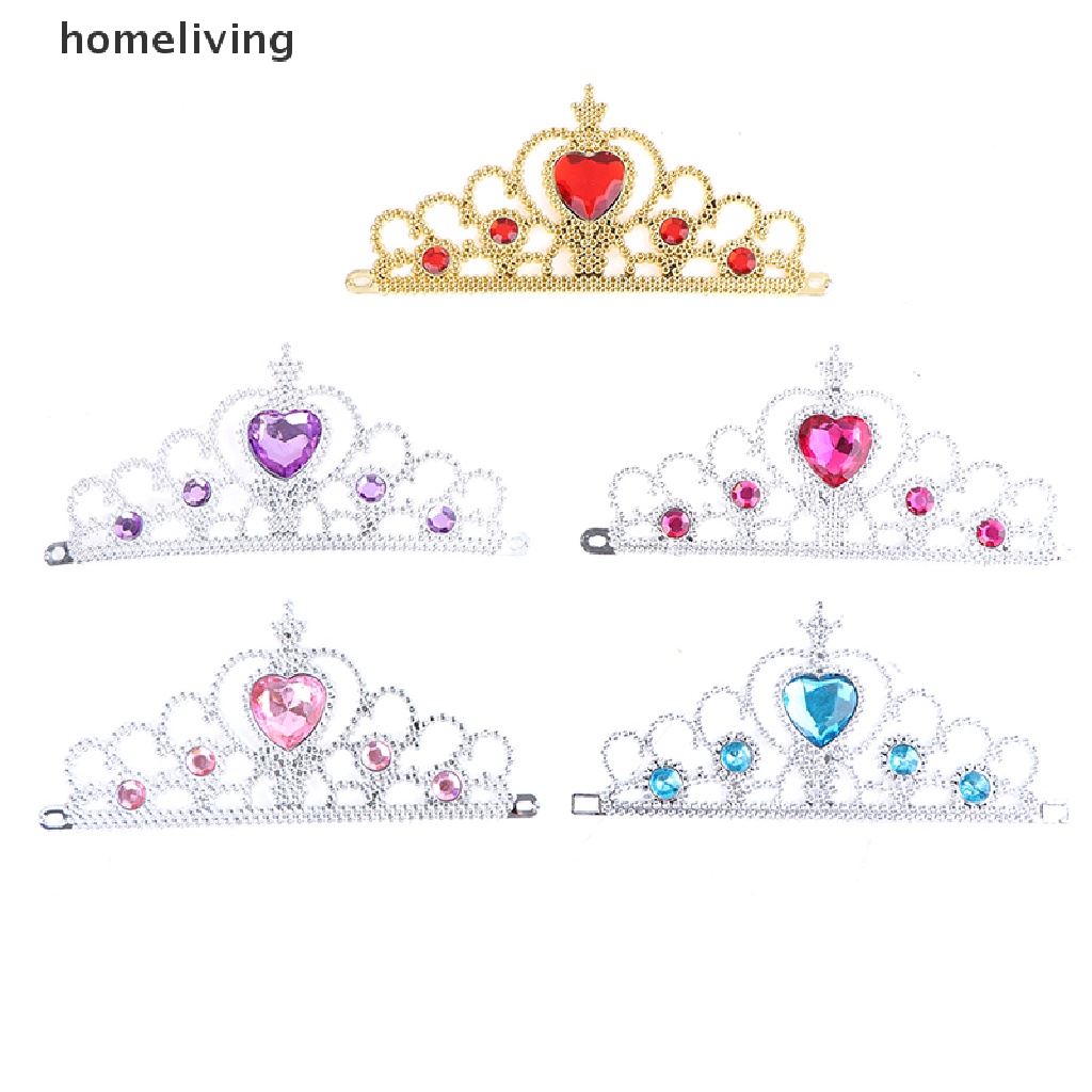 Set 6 Phụ Kiện Làm Đẹp Cho Bé Gái Gồm Vòng cổ, Đôi Găng Tay, Vương Miện Công Chúa