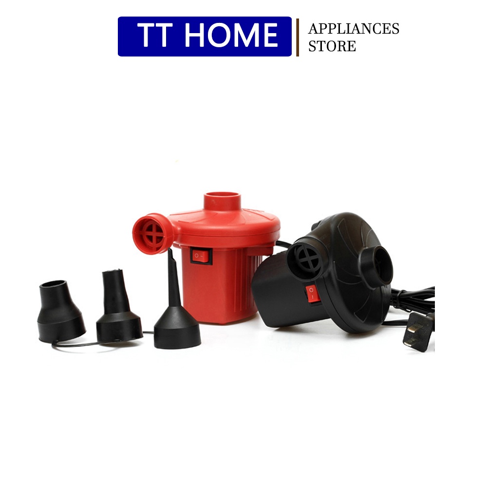 Bơm điện 2 chiều wenbo màu đỏ thổi hút phao bơi tiện lợi, bơm hút chân không đa năng TT -HOME