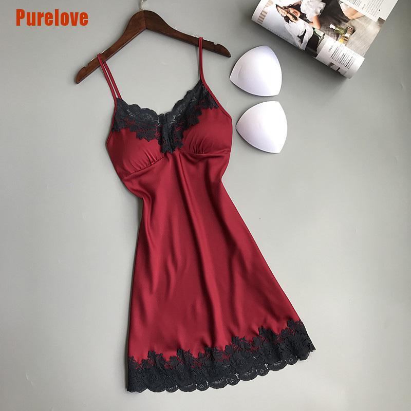 Đầm Ngủ Hai Dây Có Mút Nâng Ngực Quyến Rũ Cho Nữ