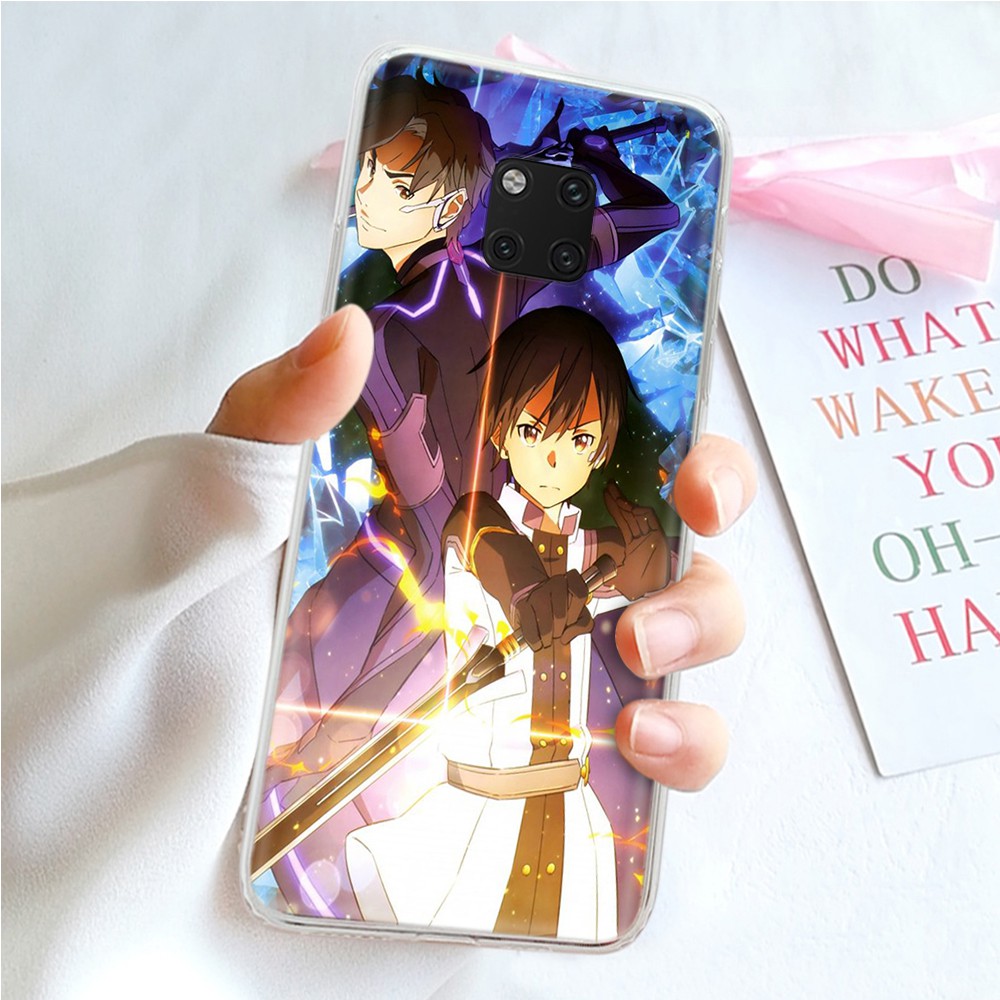 Ốp Điện Thoại Trong Suốt Họa Tiết Sword Art Online Ty33 Cho Xiaomi Redmi Note 9 Se Pro Max 9s 9c 9a Lite Blackshark 2 3