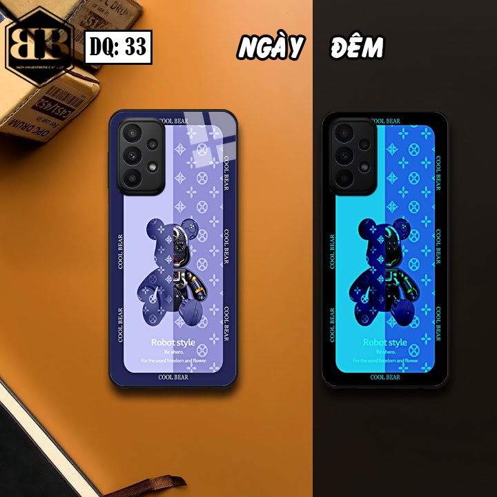 Ốp lưng kính Dạ Quang Samsung Galaxy A23 phát sáng trong đêm siêu cute