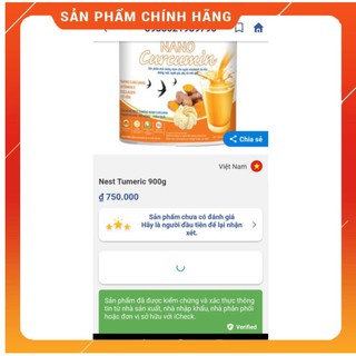 SỮA NGHỆ NEST TUMERIC NANO CURCUMIN 900G