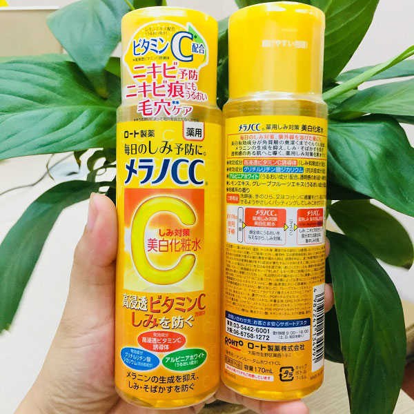 Nước hoa hồng CC Melano Mentholatum Rohto Lotion 170ml