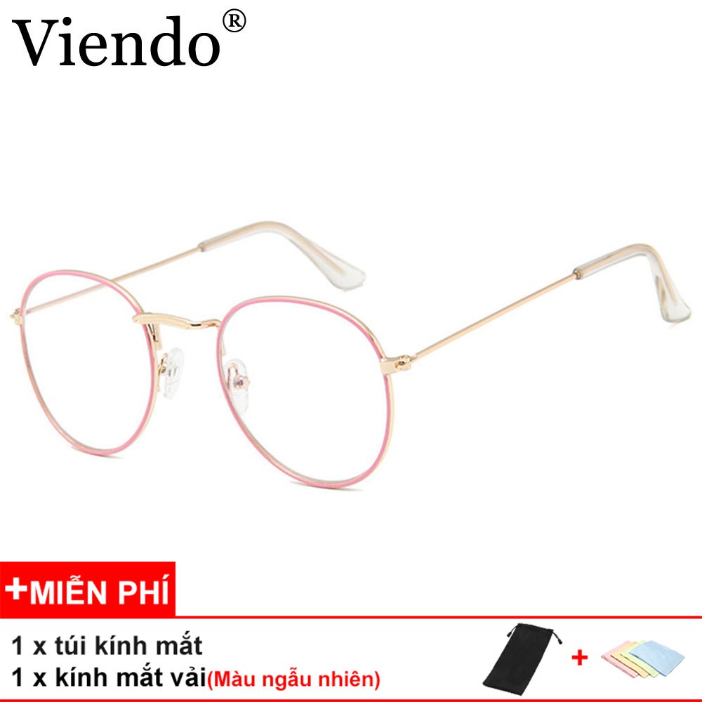 kính cận nam nữ thời trang tròn kính mắt