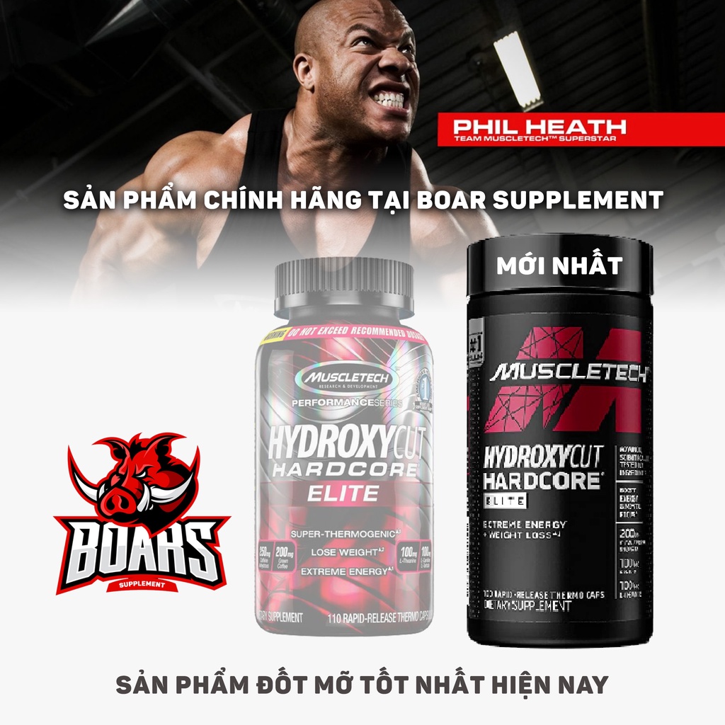 Hydroxycut Elite - Hỗ trợ đốt mỡ, giảm mỡ, cắt nét, siết cơ hiêu quả