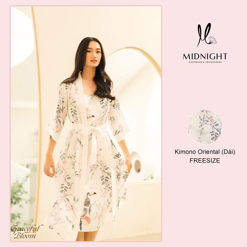 Đồ ngủ mặc nhà Áo khoác kimono dài Oriental - Midnight Sleepwear | WebRaoVat - webraovat.net.vn